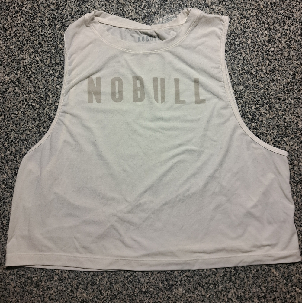 NOBULL Women's Gray Logo Muscle Tank